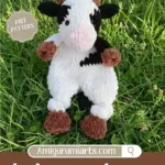 baby cow lovey crochet
