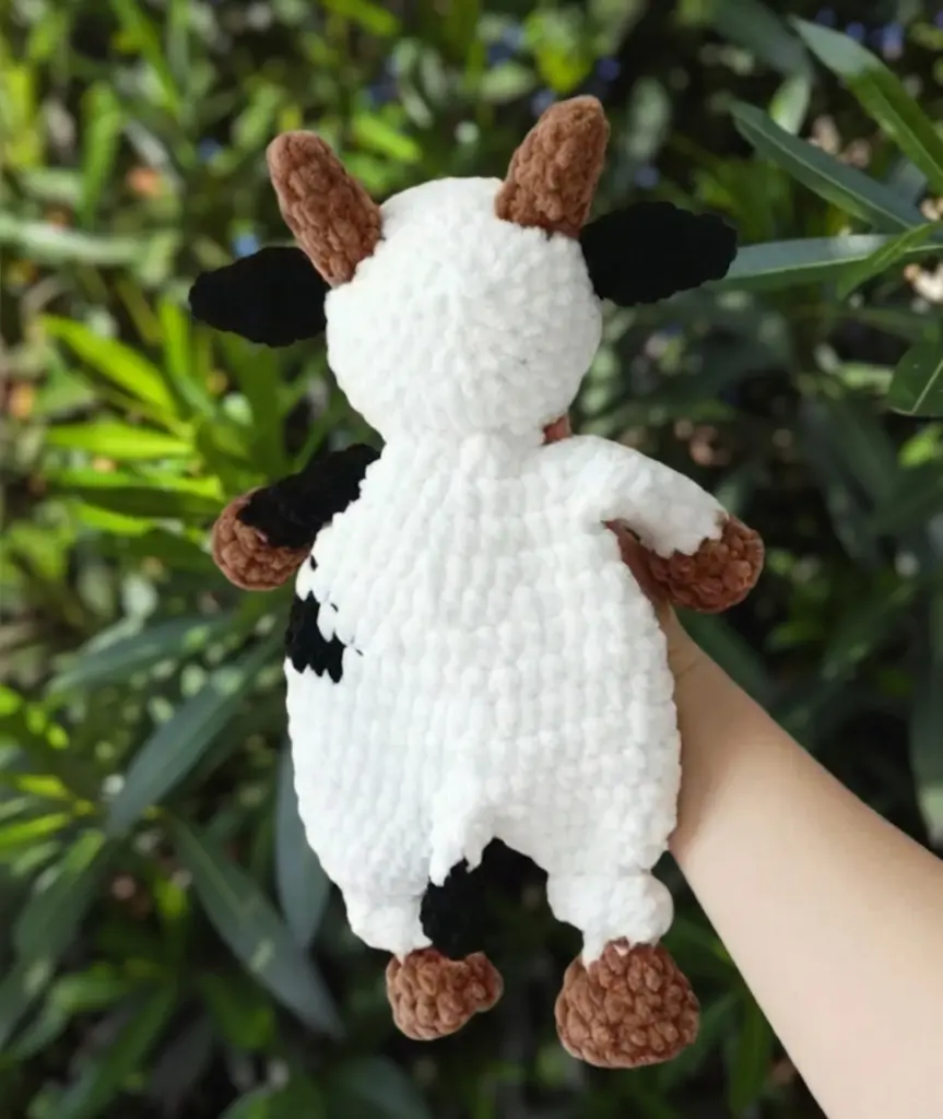 baby cow lovey crochet