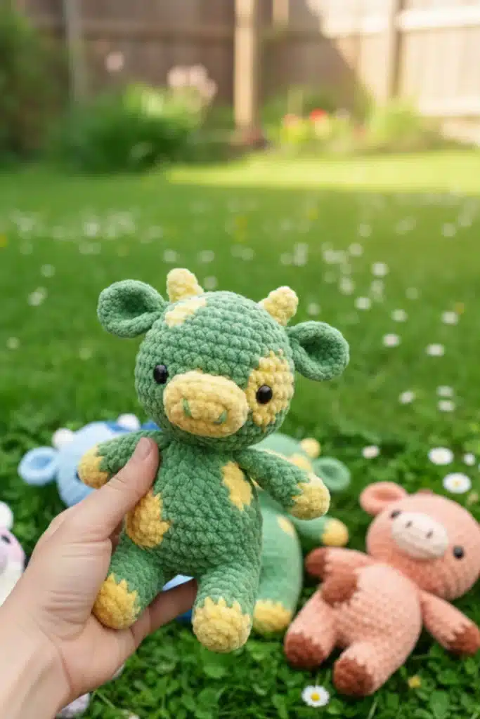 baby cow amigurumi pattern plush crochet cow