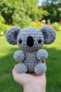 amigurumi koala crochet pattern finished toy